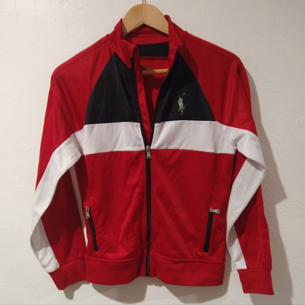 Polo by Ralph Lauren Youth Red and Black Track Jacket